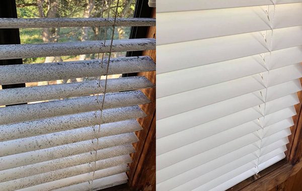 Before and After Blind Cleaning